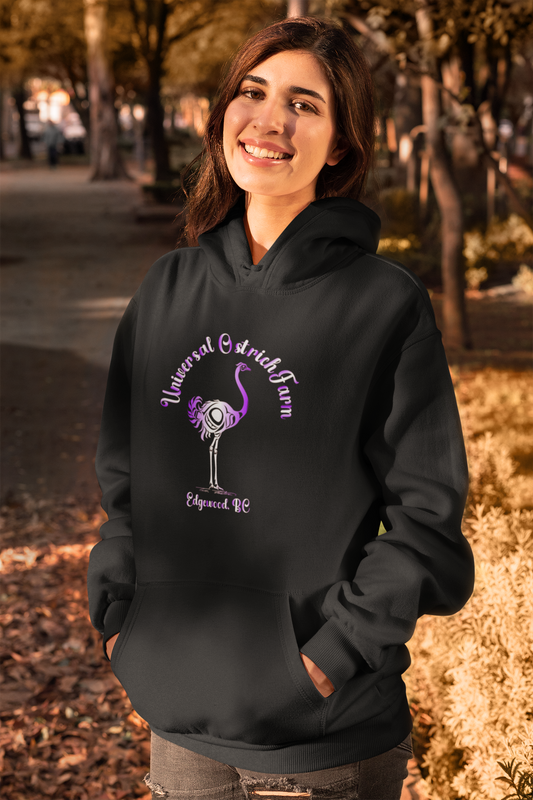 Adult Hoodie Purple / White